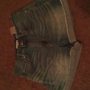 High Rise Denim Shorts